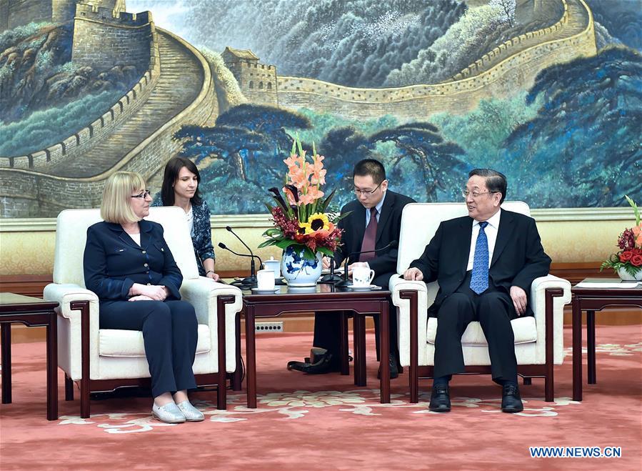 CHINA-BEIJING-YU ZHENGSHENG-BULGARIA-MEETING (CN)
