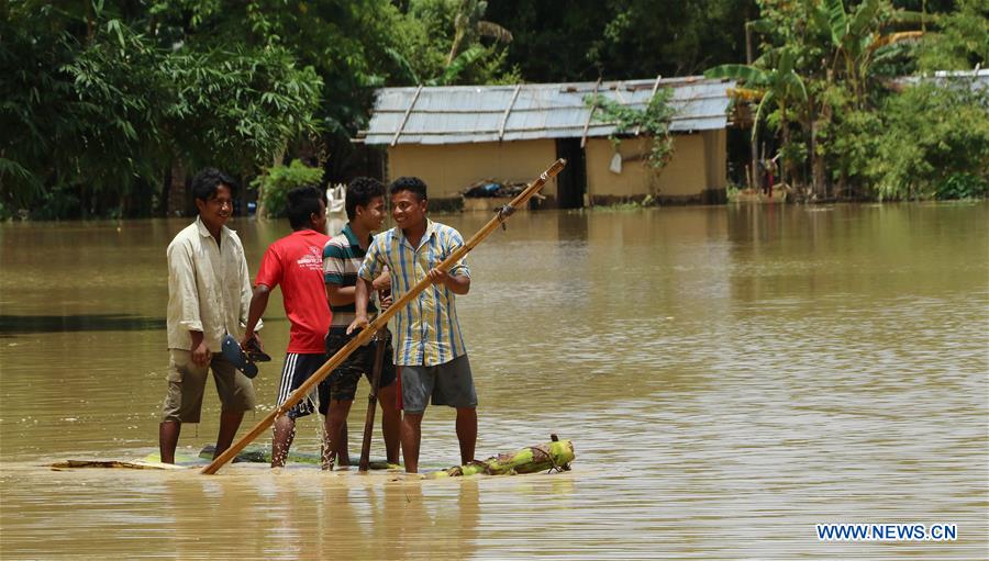 INDIA-JORHAT-BREACHED EMBANKMENT-FLOOD