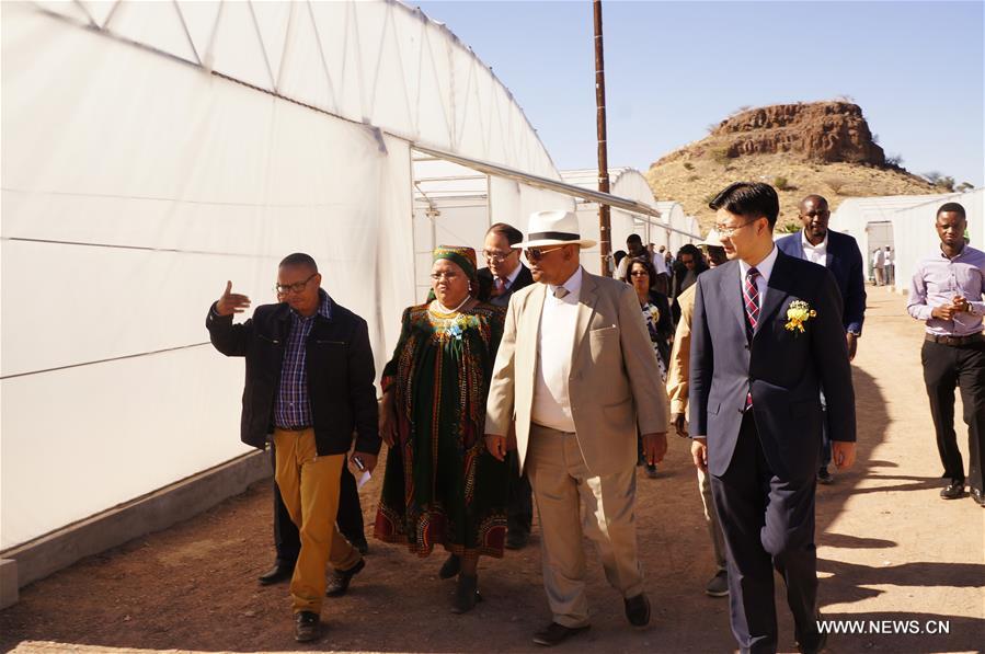 Chinese-built inland aquaculture center was handed over to the government of Namibia on Friday.