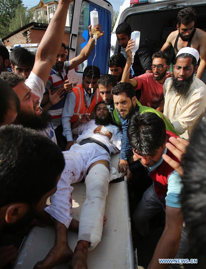 KASHMIR-SRINAGAR-CLASHES-INJURIES