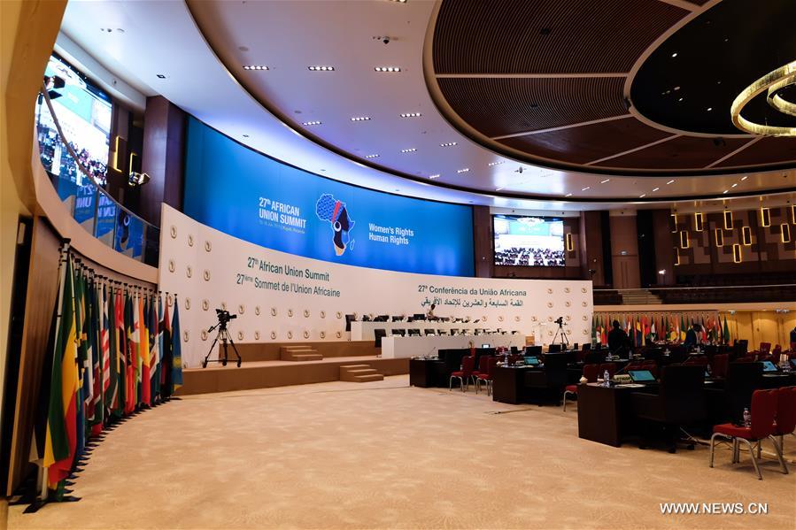 The complex which hosts the 27th African Union summit is constructed at an estimated 300 million US dollars.