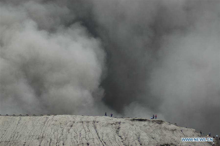 Mount Bromo erupts in Probolinggo, Indonesia on July 13, 2016. Mount Bromo erupts in Probolinggo, Indonesia on July 13, 2016.