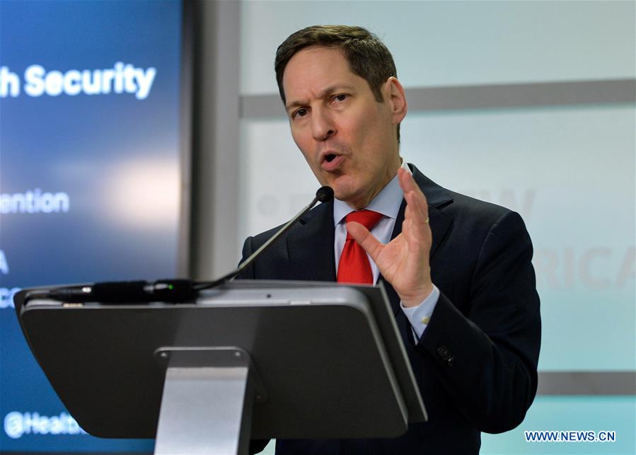 Director of the U.S. Centers for Disease Control and Prevention (CDC) Tom Frieden (R) speaks during a discussion on Zika, the Olympics and Global Health Security in Washington July 13, 2016.
