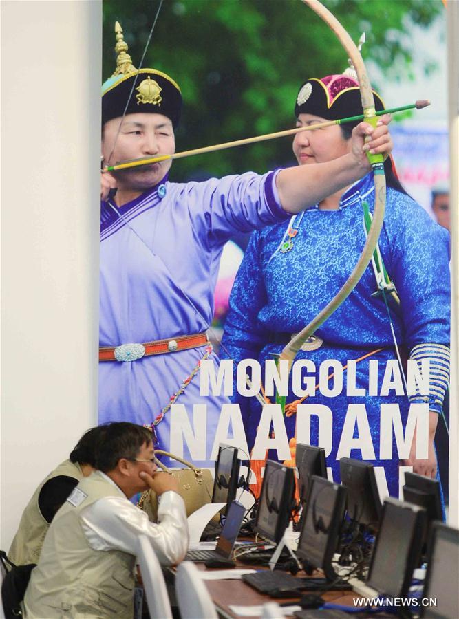 MONGOLIA-ULAN BATOR-11TH ASEM SUMMIT-MEDIA CENTER 