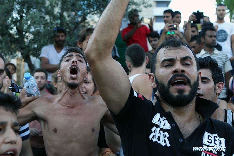GREECE-ATHENS-REFUGEES-PROTEST