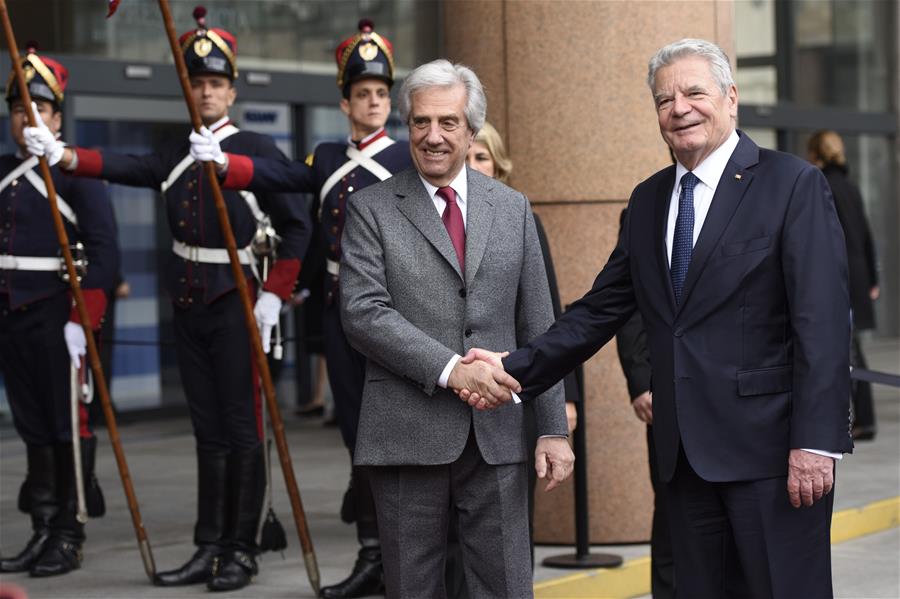 URUGUAY-MONTEVIDEO-GERMAN PRESIDENT-VISIT