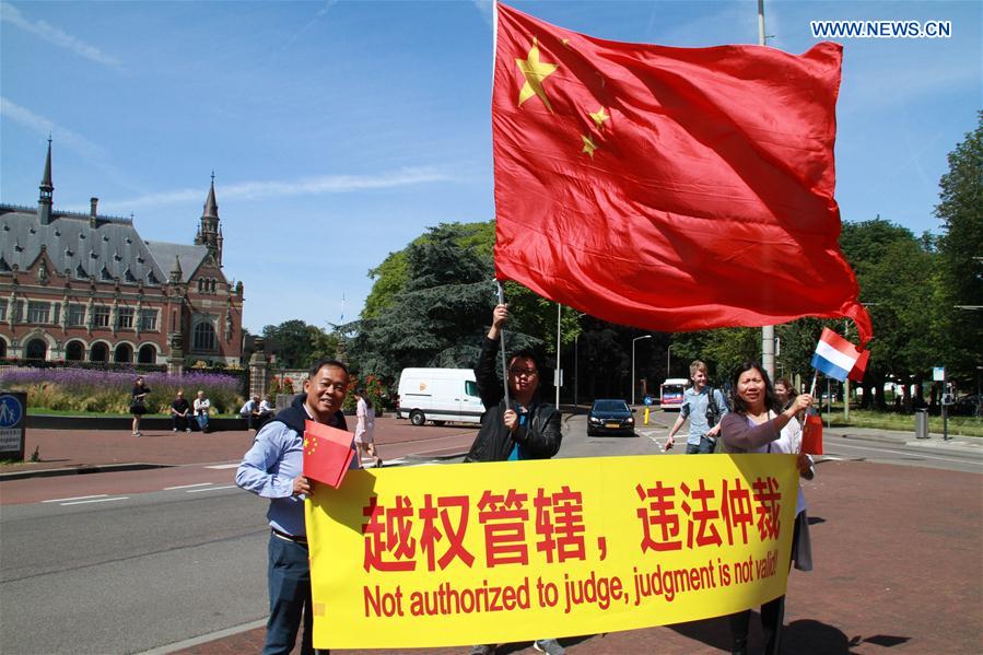 NETHERLANDS-THE HAGUE-CHINESE-PROTEST