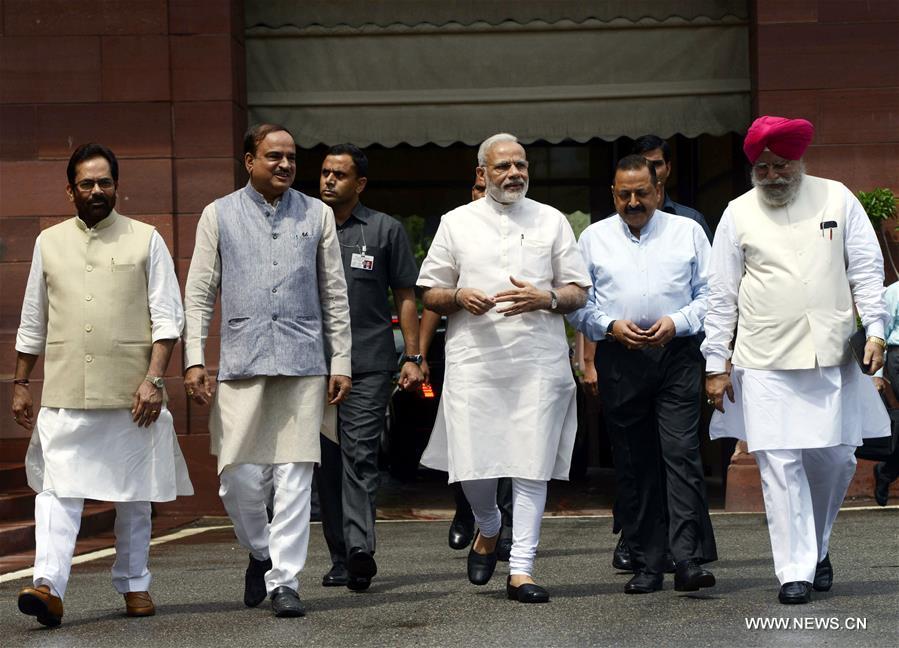 INDIA-NEW DELHI-MONSOON SESSION-PM-MODI