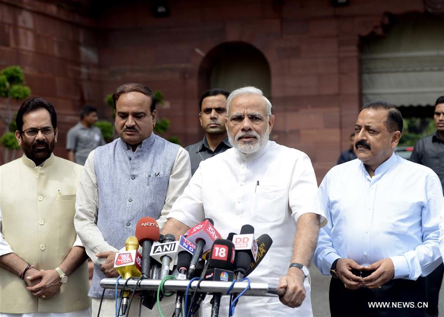INDIA-NEW DELHI-MONSOON SESSION-PM-MODI