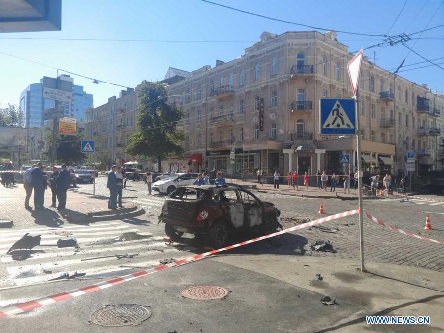 UKRAINE-KIEV-CAR EXPLOSION