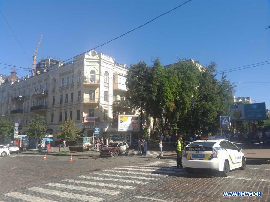 UKRAINE-KIEV-CAR EXPLOSION