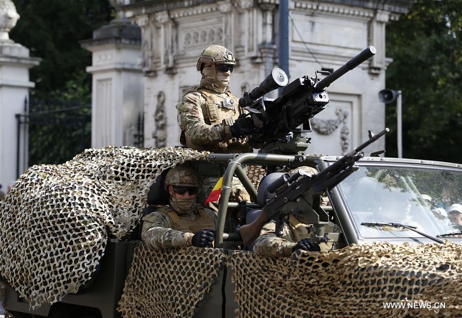 Belgian Special Forces soldiers attend the Military Parade to celebrate Belgium's National Day in Brussels, Belgium, July 21, 2016. Belgian Special Forces soldiers attend the Military Parade to celebrate Belgium's National Day in Brussels, Belgium, July 21, 2016.