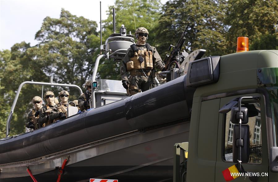Belgian Special Forces soldiers attend the Military Parade to celebrate Belgium's National Day in Brussels, Belgium, July 21, 2016. Belgian Special Forces soldiers attend the Military Parade to celebrate Belgium's National Day in Brussels, Belgium, July 21, 2016.