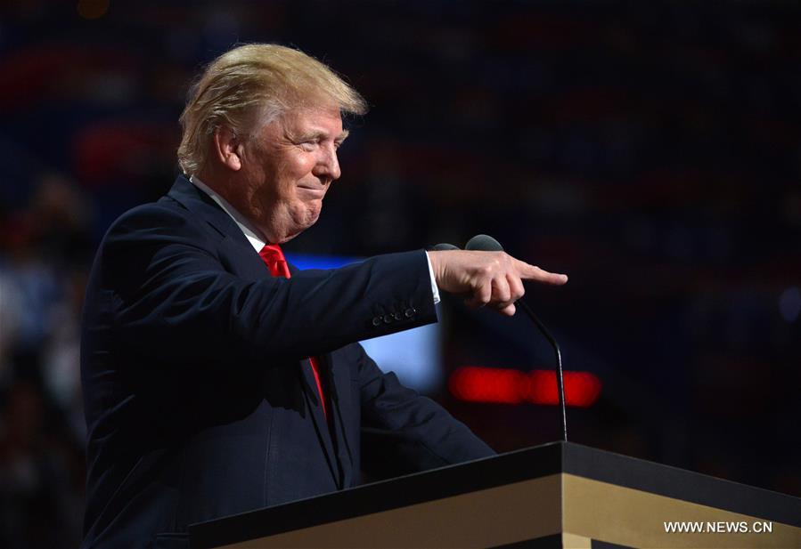 New York billionaire Donald Trump officially accepted the presidential nomination of the U.S. Republican Party Thursday night on the final day of the Republican National Convention