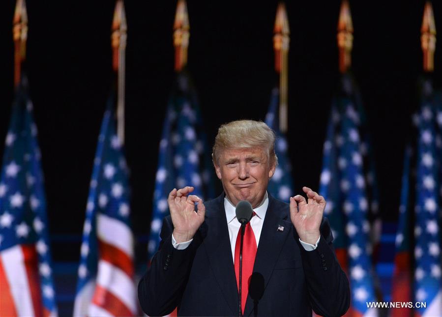 New York billionaire Donald Trump officially accepted the presidential nomination of the U.S. Republican Party Thursday night on the final day of the Republican National Convention