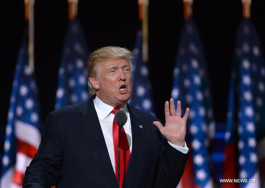 New York billionaire Donald Trump officially accepted the presidential nomination of the U.S. Republican Party Thursday night on the final day of the Republican National Convention