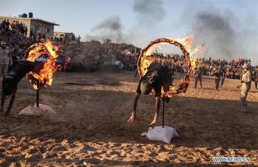 MIDEAST-GAZA-MILITARY-GRADUATION CEREMONY