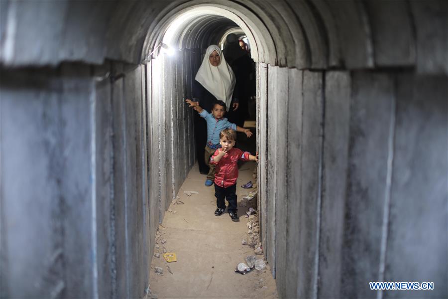 MIDEAST-GAZA-TUNNEL-TOUR  