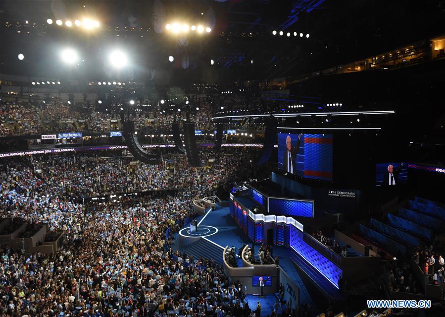U.S.-PHILADELPHIA-DEMOCRATIC NATIONAL CONVENTION-BERNIE SANDERS