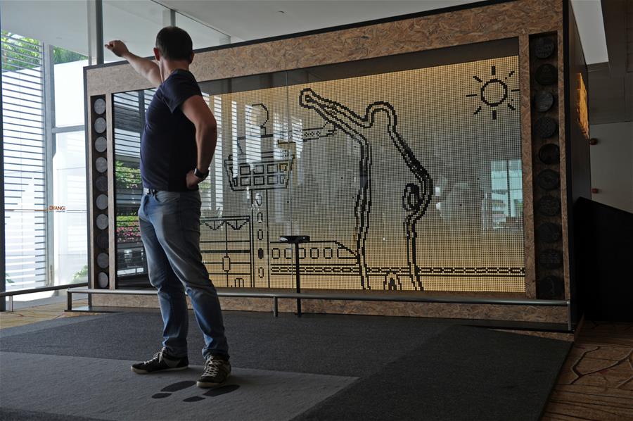 SINGAPORE-CHANGI AIRPORT-INTERACTIVE ART INSTALLATION