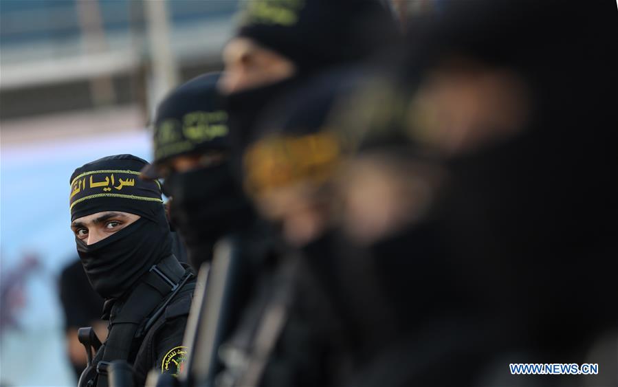 MIDEAST-GAZA-MILITARY-PARADE