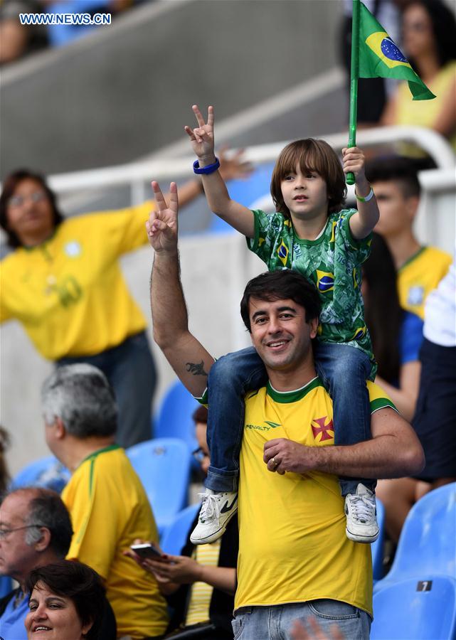 (SP)BRAZIL-RIO DE JANEIRO-OLYMPICS-WOMEN'S FOOTBALL-CHINA VS BRAZIL