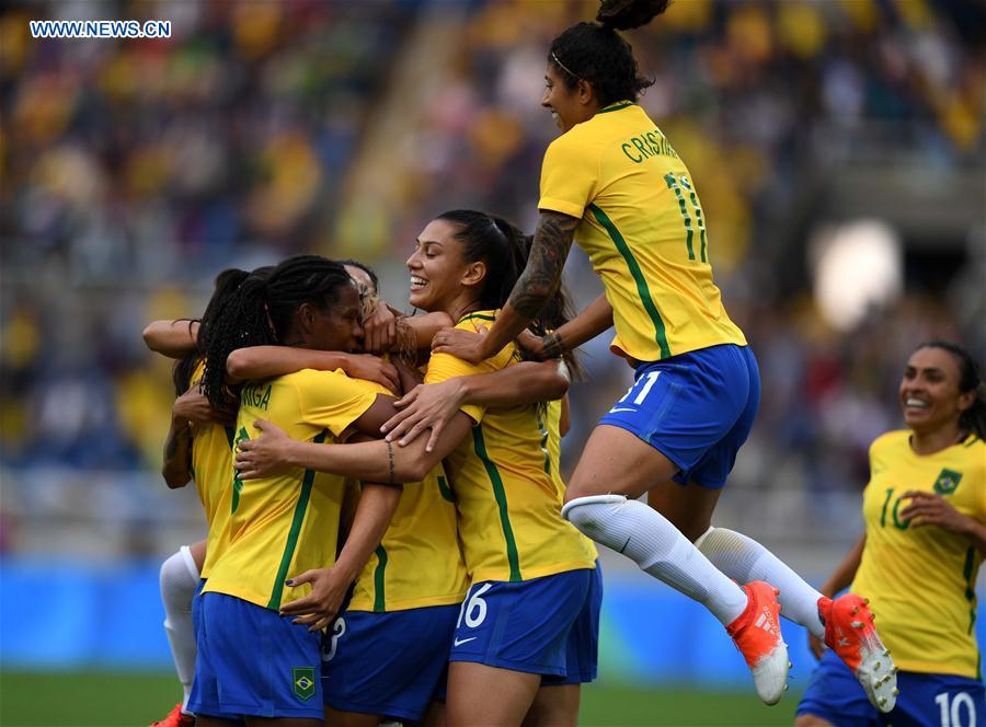 (SP)BRAZIL-RIO DE JANEIRO-OLYMPICS-WOMEN'S FOOTBALL-CHINA VS BRAZIL