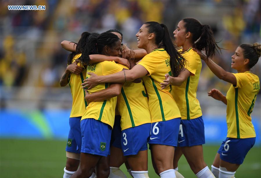 (SP)BRAZIL-RIO DE JANEIRO-OLYMPICS-WOMEN'S FOOTBALL-CHINA VS BRAZIL