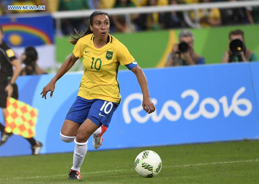(SP)BRAZIL-RIO DE JANEIRO-OLYMPICS-WOMEN'S FOOTBALL-CHINA VS BRAZIL