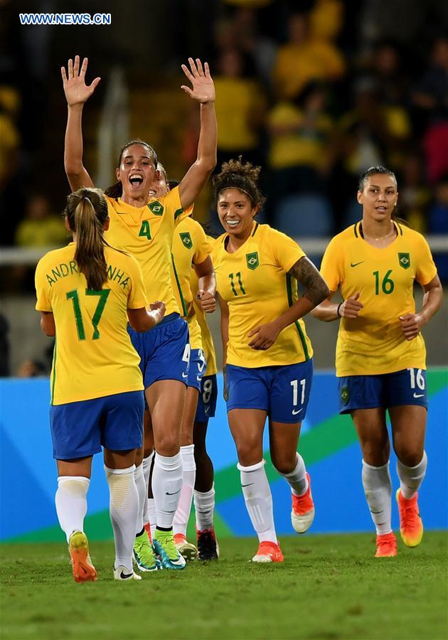 (SP)BRAZIL-RIO DE JANEIRO-OLYMPICS-WOMEN'S FOOTBALL-CHINA VS BRAZIL