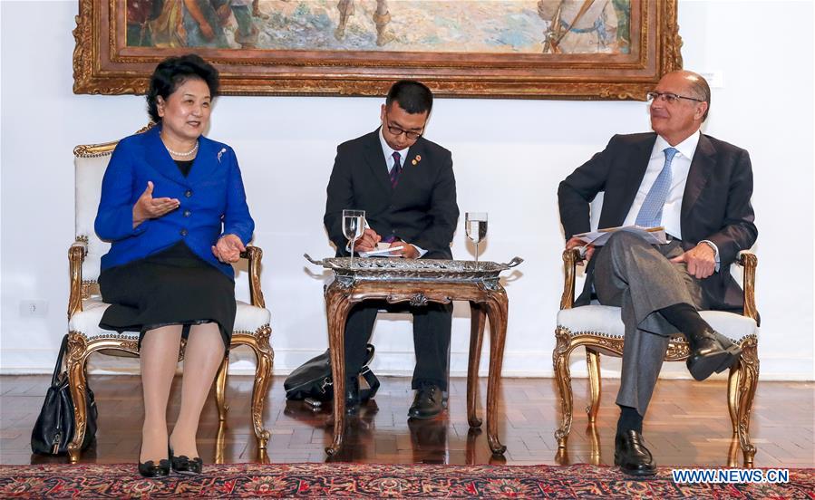 BRAZIL-SAO PAULO-LIU YANDONG-SAO PAULO GOVERNOR-MEETING