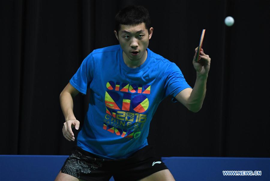 (SP)BRAZIL-RIO DE JANEIRO-OLYMPICS-TABLE TENNIS-CHINA-TRAINING