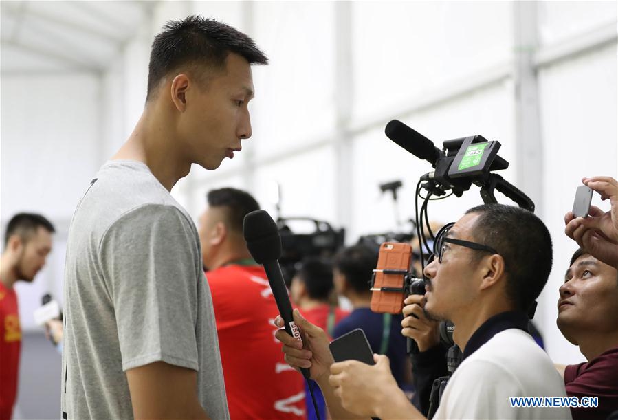 (SP)BRAZIL-RIO DE JANEIRO-OLYMPICS-MEN'S BASKETBALL-CHINA-TRAINING