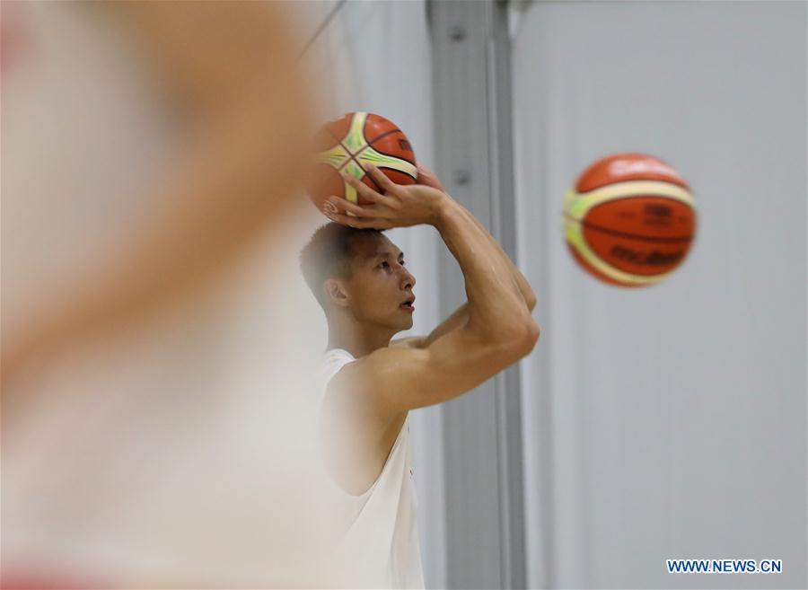 (SP)BRAZIL-RIO DE JANEIRO-OLYMPICS-MEN'S BASKETBALL-CHINA-TRAINING