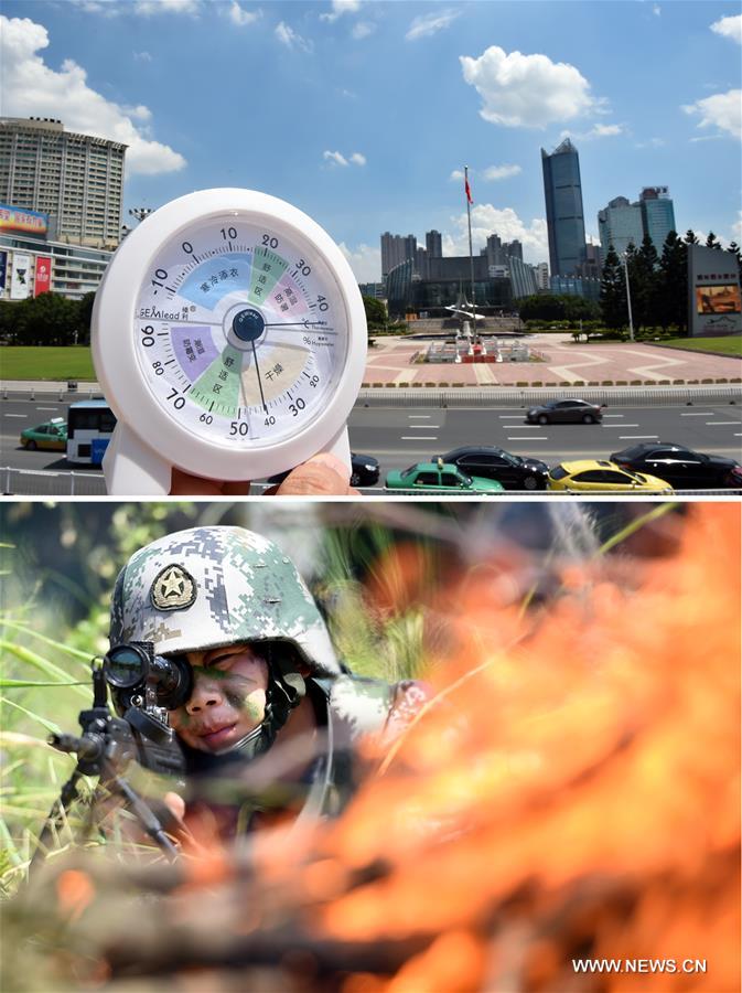 Heat wave engulfed most part of China recently. Heat wave engulfed most part of China recently.