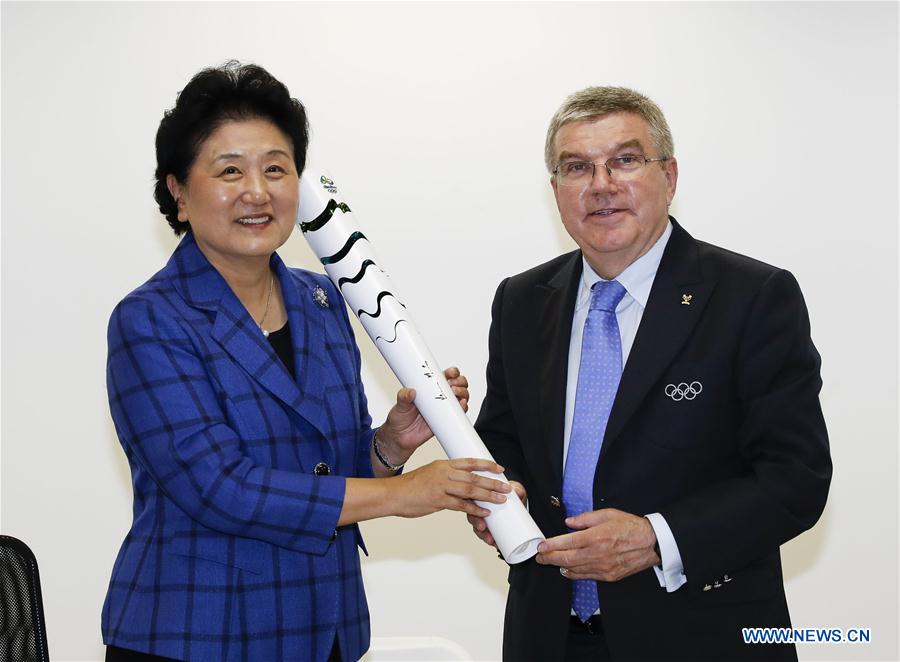 BRAZIL-RIO DE JANEIRO-LIU YANDONG-IOC PRESIDENT-WOMEN'S 10M AIR RIFLE