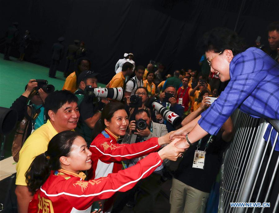 BRAZIL-RIO DE JANEIRO-LIU YANDONG-IOC PRESIDENT-WOMEN'S 10M AIR RIFLE