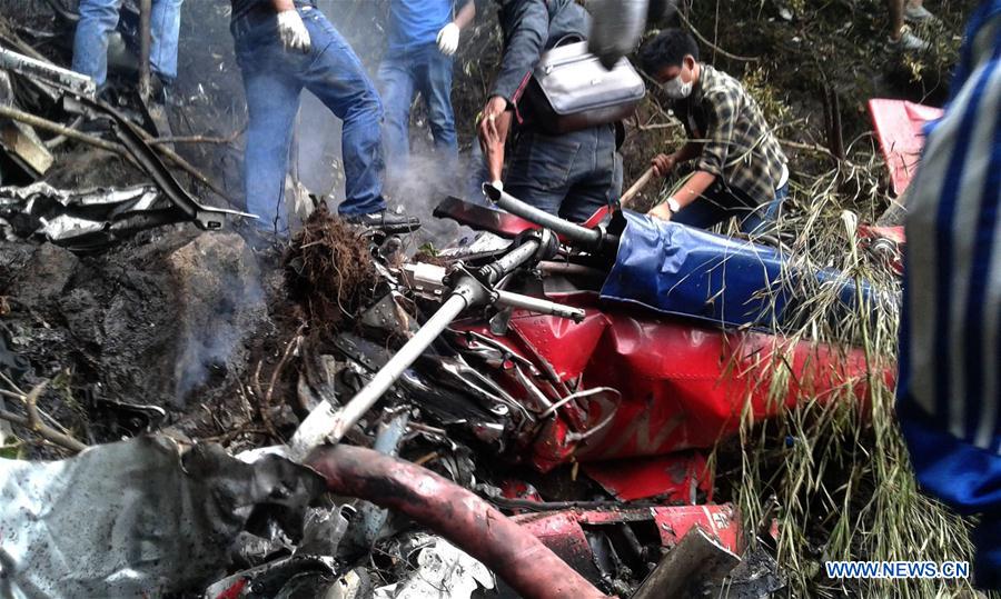 NEPAL-NUWAKOT-HELICOPTER CRASH