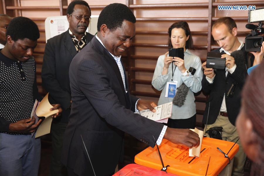 ZAMBIA-LUSAKA-VOTE