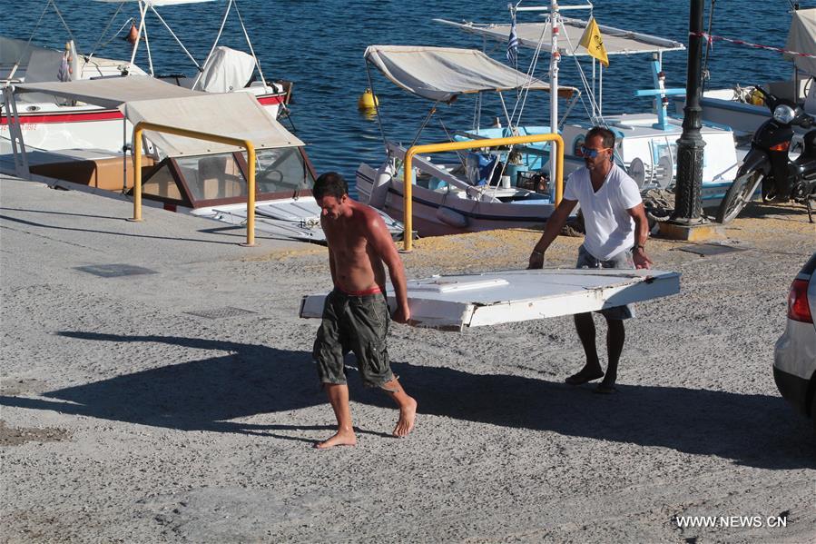 GREECE-AEGINA-TOUR BOAT-COLLISION