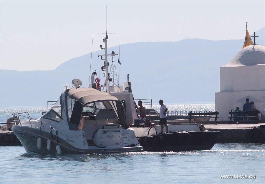 GREECE-AEGINA-TOUR BOAT-COLLISION