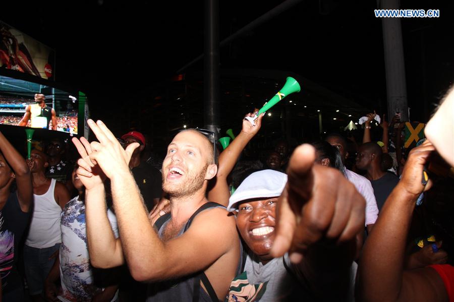 (SP)JAMAICA-KINGSTON-OLYMPICS-CELEBRATION