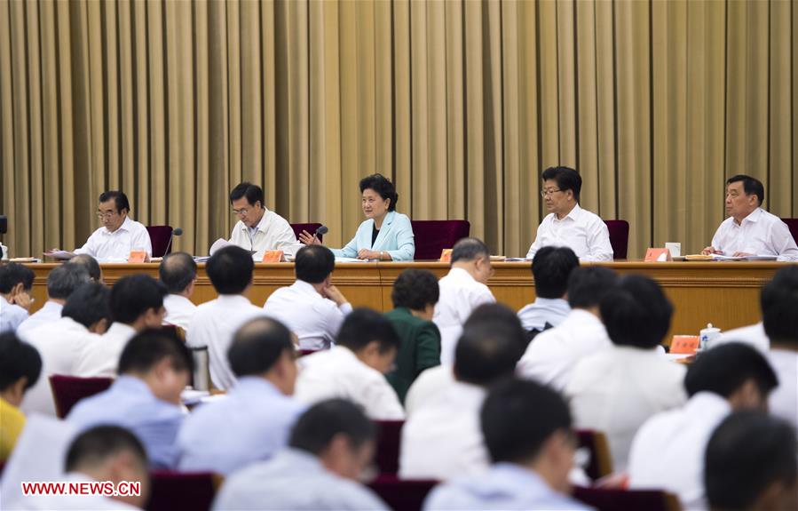 Chinese Vice Premier Liu Yandong (C, Rear) speaks at a national meeting on health held from Aug. 19 to 20 in Beijing, capital of China. (Xinhua/Xie Huanchi) Chinese Vice Premier Liu Yandong (C, Rear) speaks at a national meeting on health held from Aug. 19 to 20 in Beijing, capital of China. (Xinhua/Xie Huanchi)