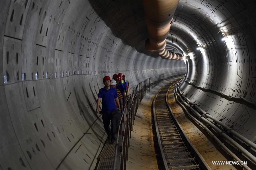 About 1,040 meters tunnel shield construction of the second phase of the Kunming subway Line No. 6 has been finished as of Aug. 21. About 1,040 meters tunnel shield construction of the second phase of the Kunming subway Line No. 6 has been finished as of Aug. 21.