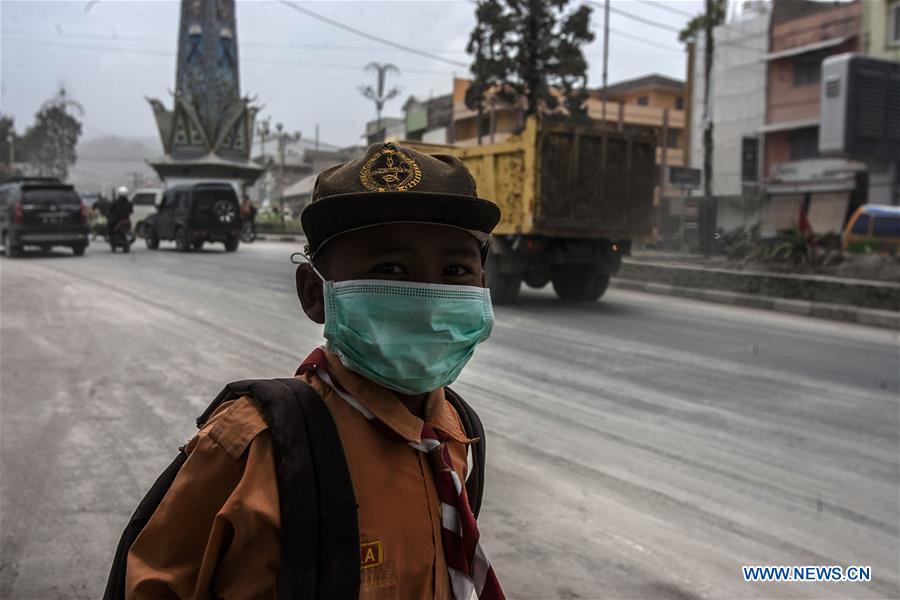 INDONESIA-NORTH SUMATRA-MOUNT SINABUNG-ERUPTION