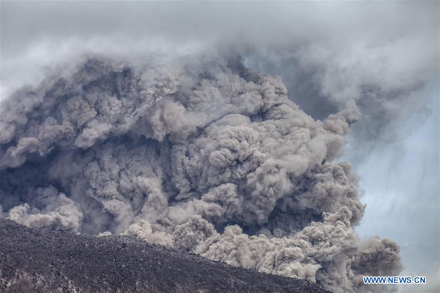 INDONESIA-NORTH SUMATRA-MOUNT SINABUNG-ERUPTION