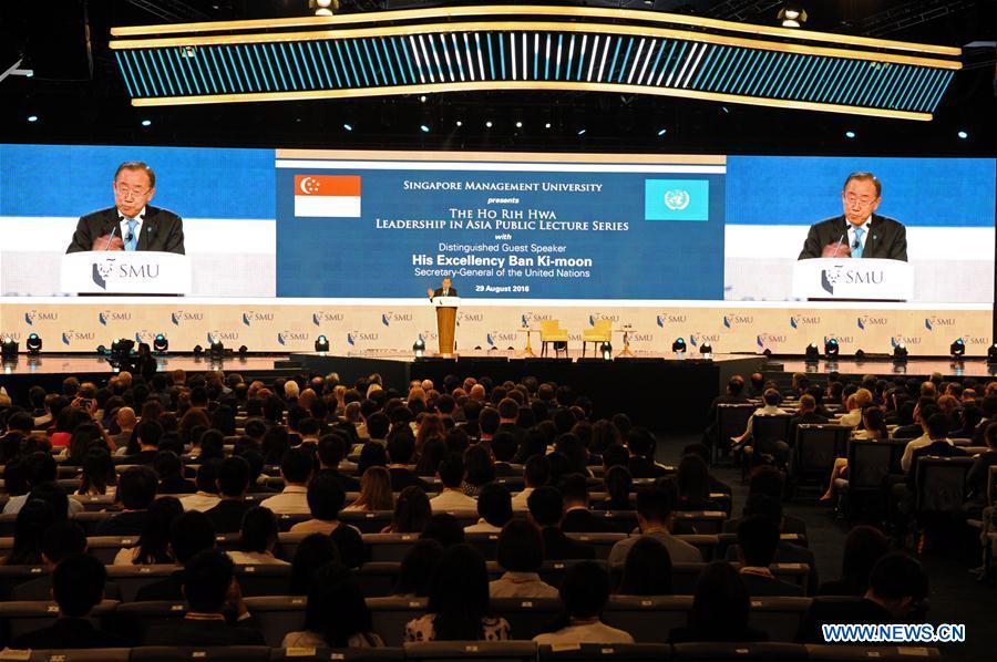 SINGAPORE-UN-BAN KI-MOON-LECTURE