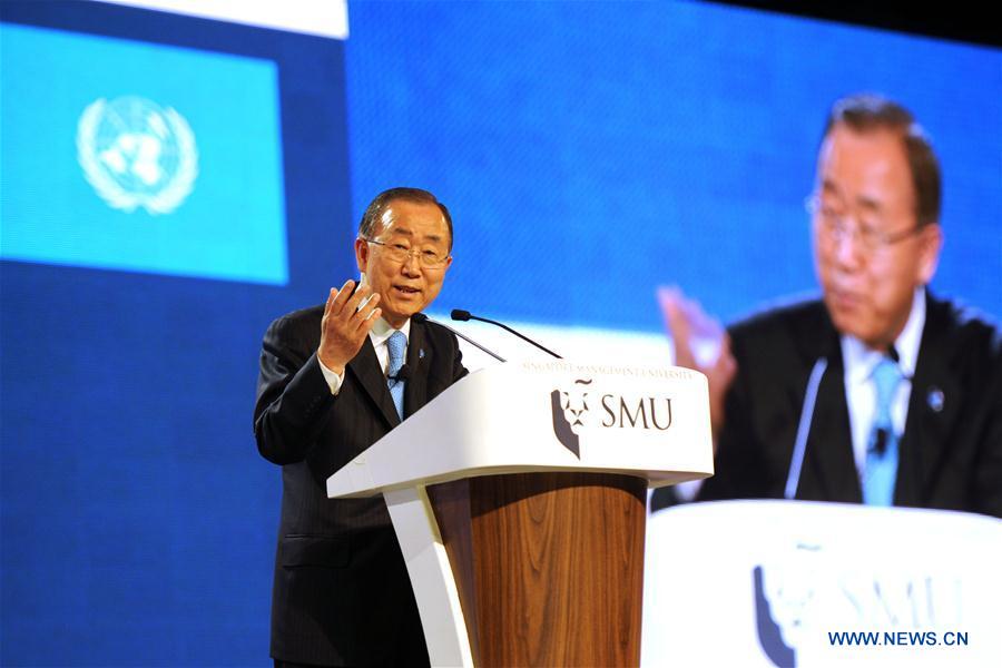SINGAPORE-UN-BAN KI-MOON-LECTURE