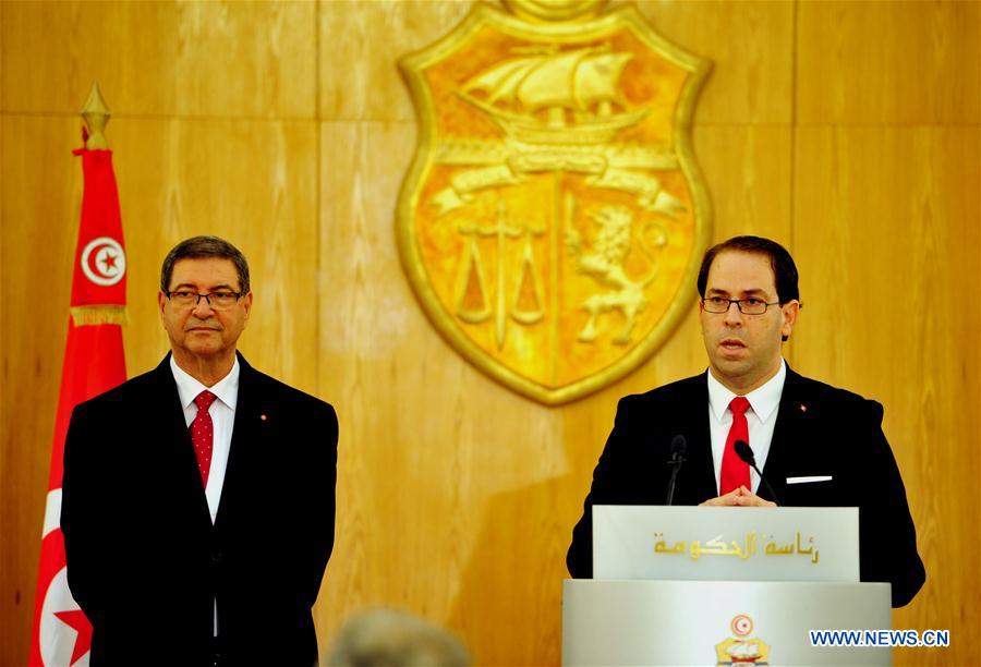 TUNISIA-TUNIS-GOVERNMENT-HANDOVER