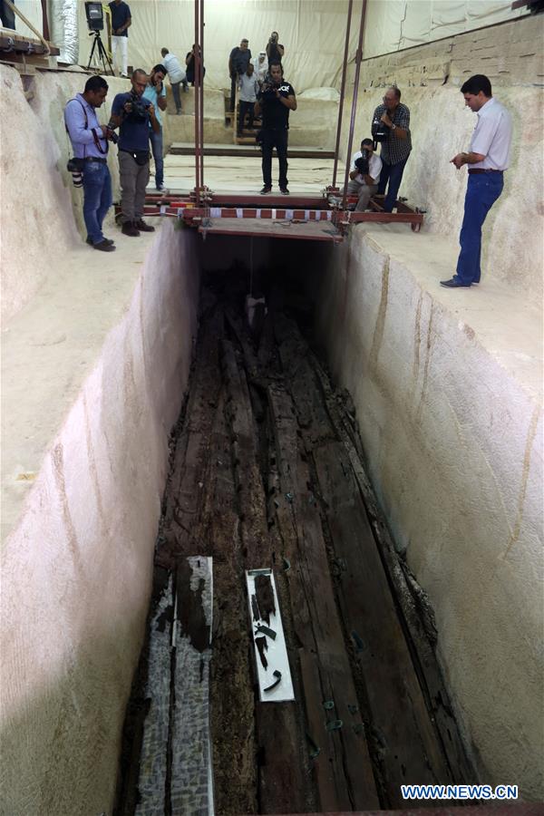 EGYPT-GIZA-ARCHAEOLOGY-KHUFU BOAT